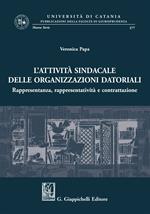 Attività sindacale delle organizzazioni datoriali