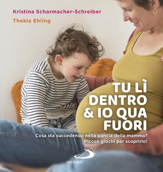 Tu lì dentro & io qua fuori. Cosa sta succedendo nella pancia della mamma? Piccoli giochi per scoprirlo! - Kristina Scharmacher-Schreiber,Thekla Ehling - copertina