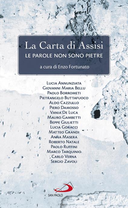 La Carta di Assisi. Le parole non sono pietre - Enzo Fortunato - copertina