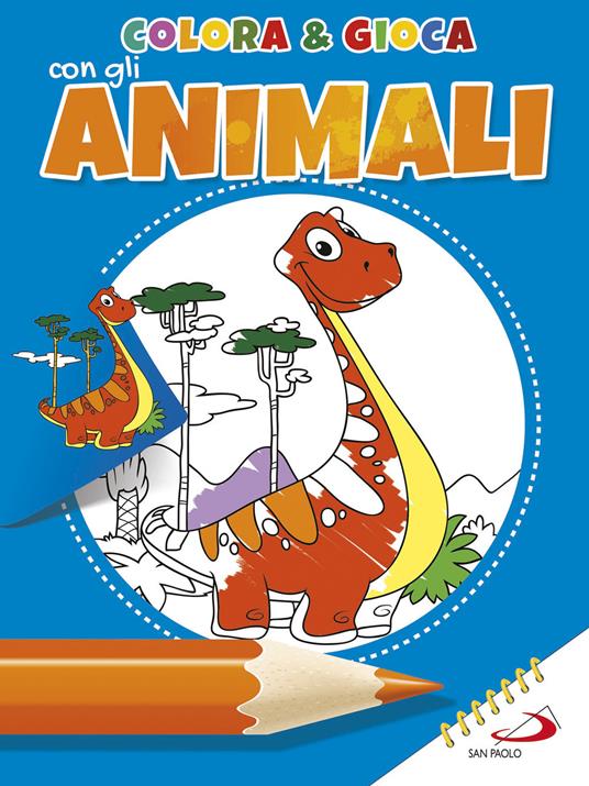 Colora & gioca con gli animali. Ediz. illustrata - copertina