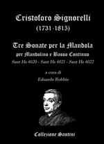 Cristoforo Signorelli. Sonate per mandolino e basso continuo. Partitura