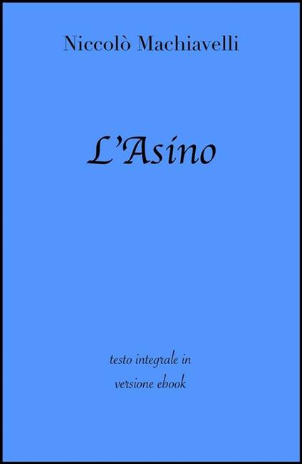 L' asino - Niccolò Machiavelli - ebook