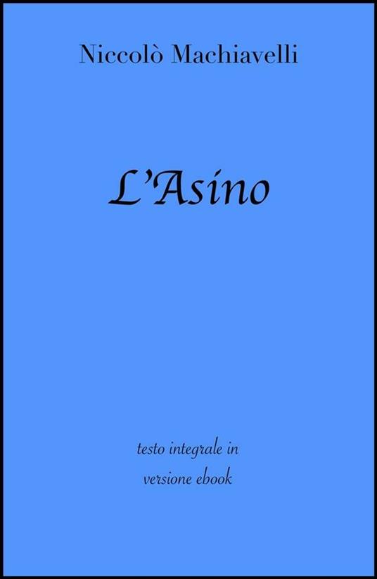 L' asino - Niccolò Machiavelli - ebook