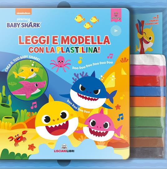 Leggi e modella con la plastilina! Baby Shark. Ediz. a colori. Con gadget - copertina