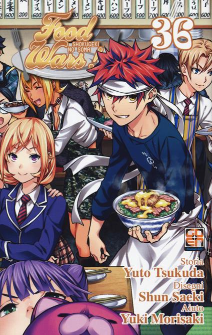 Food wars!. Vol. 36 - Yuto Tsukuda,Shun Saeki,Yuki Morisaki - copertina