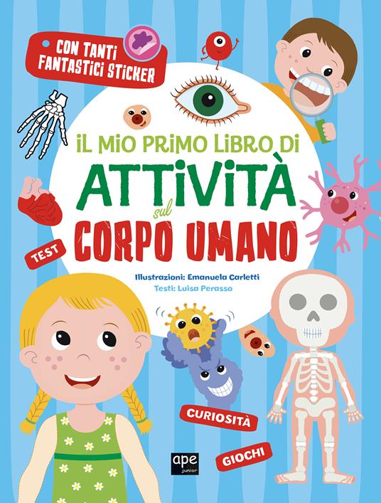 Il mio primo libro di attività sul corpo umano - copertina