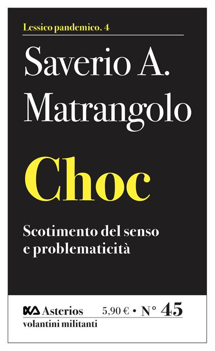 Choc. Scotimento del senso e problematicità - Saverio Alessandro Matrangolo - copertina