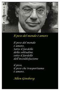 Diario 2022, Allen Ginsberg. Il peso del mondo è amore