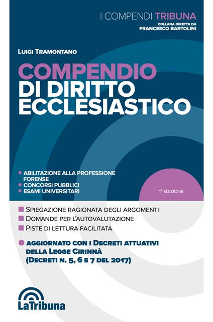 Compendio di diritto ecclesiastico - Luigi Tramontano - copertina