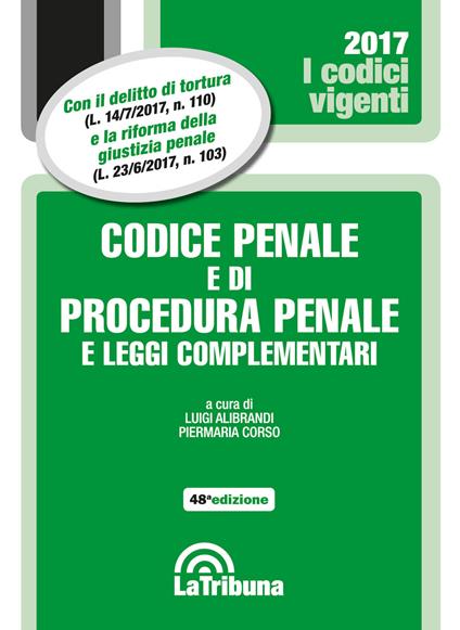 Codice penale e di procedura penale e leggi complementari - copertina