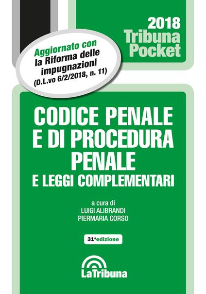 Codice penale e di procedura penale e leggi complementari - copertina