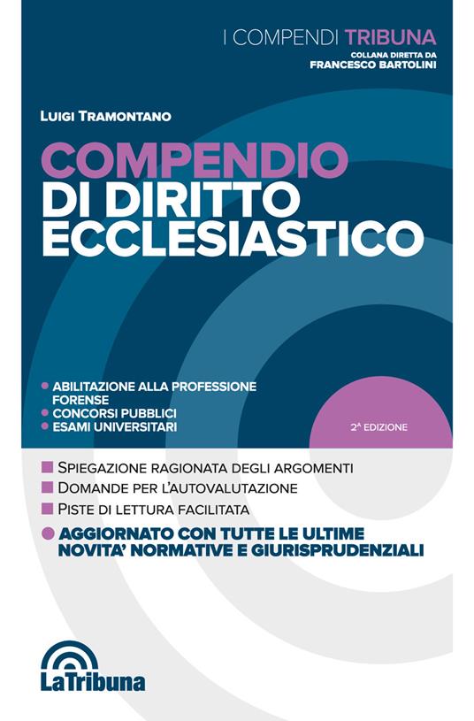 Compendio di diritto ecclesiastico - Luigi Tramontano - copertina