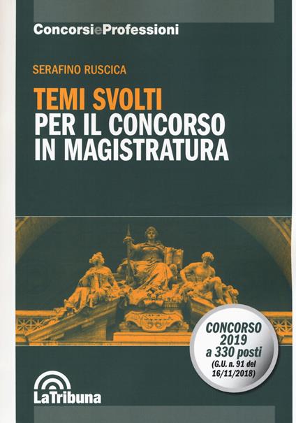 Temi svolti per il concorso in magistratura - Serafino Ruscica - copertina