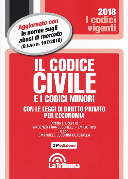 Il codice civile e i codici minori - copertina