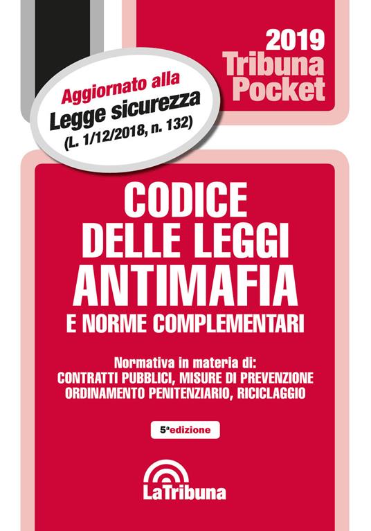 Codice delle leggi antimafia e norme complementari - copertina