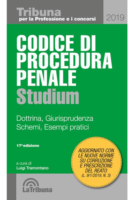 Codice di procedura penale Studium. Dottrina, giurisprudenza, schemi, esempi pratici - copertina