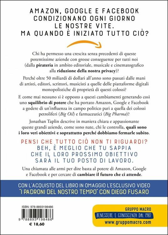 I nuovi sovrani del nostro tempo. Amazon, Google, Facebook. Cosa vogliono? Vanno fermati? - Jonathan Taplin - 6