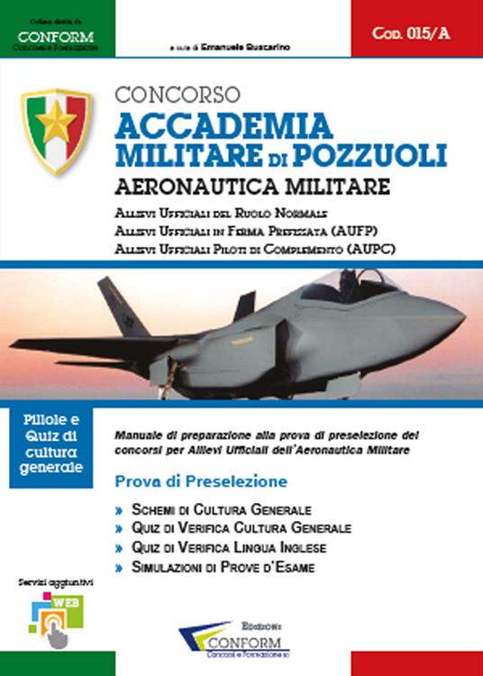 Concorso Accademia Militare di Pozzuoli. Aeronautica Militare. Prova di preselezione - copertina