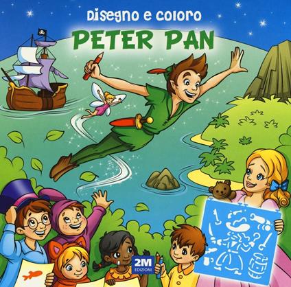 Disegno e coloro Peter Pan - copertina