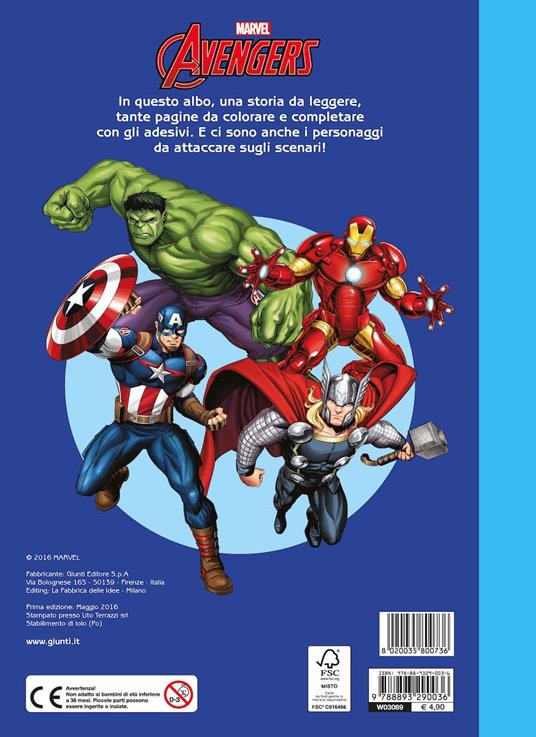 Avengers assemble. Tutto sugli eroi. Con adesivi - 9788897266778