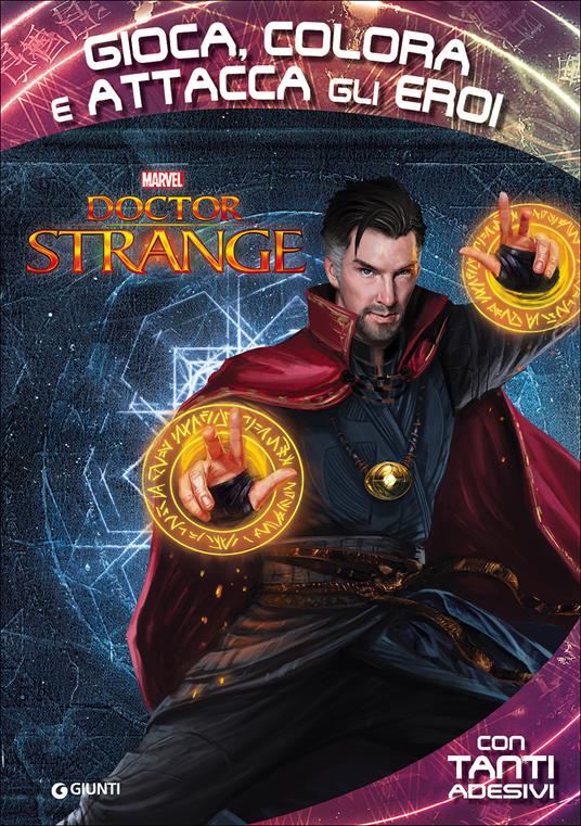 Doctor Strange. Gioca, colora attacca gli eroi. Con adesivi. Ediz. illustrata - copertina