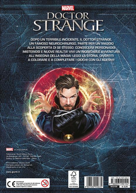 Doctor Strange. Gioca, colora attacca gli eroi. Con adesivi. Ediz. illustrata - 2