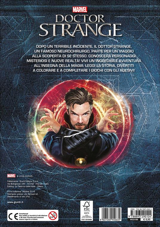 Doctor Strange. Gioca, colora attacca gli eroi. Con adesivi. Ediz. illustrata - 6