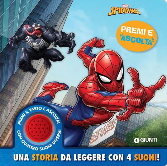 Spiderman. Una storia da leggere con 4 suoni. Premi e ascolta. Ediz. a  colori - Libro - Marvel Libri 