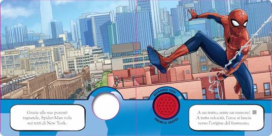 Spiderman. Una storia da leggere con 4 suoni. Premi e ascolta. Ediz. a  colori - Libro - Marvel Libri 