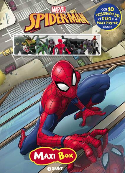 Spiderman. Maxi box. Ediz. a colori. Con 10 figurine 3D di plastica. Con  tappetino di gioco - 9788893293044 in Libri per giocare