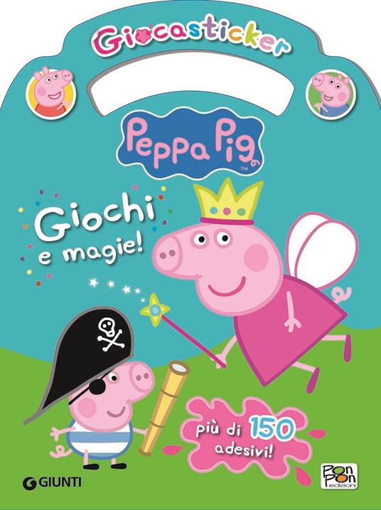 Giochi e magie! Giocasticker. Peppa Pig. Con adesivi - Cristina Panzeri -  Libro - Pon Pon Edizioni 