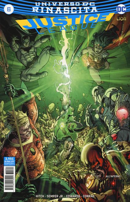 Rinascita. Justice League. Vol. 6 - Bryan Hitch,John Semper,Neil Edwards - copertina