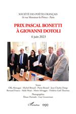 Prix Pascal Bonetti à Giovanni Dotoli. 6 juin 2023