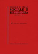 Ricerche di storia sociale e religiosa. Vol. 89