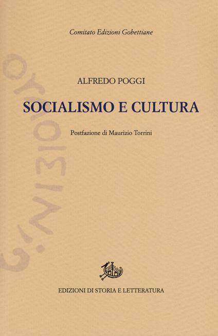 Socialismo e cultura - Alfredo Poggi - copertina