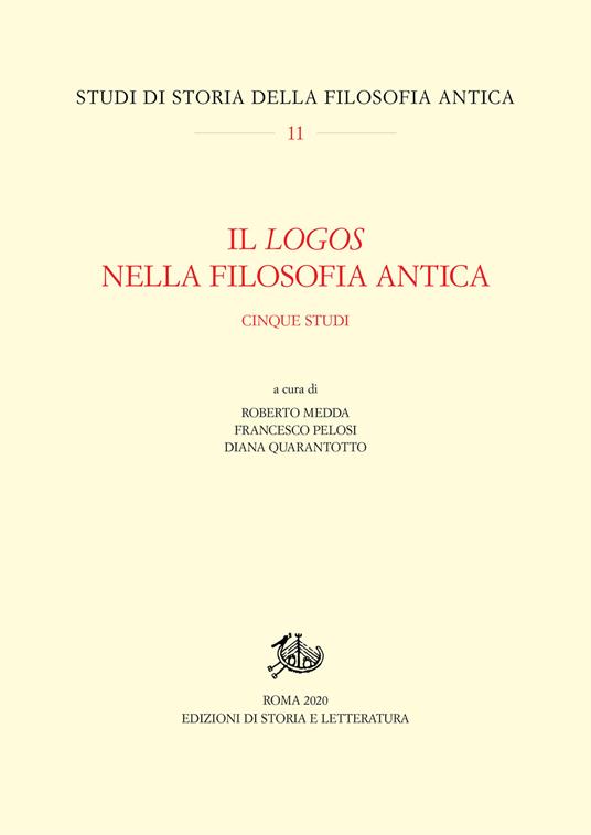 Il logos nella filosofia antica. Cinque studi - copertina