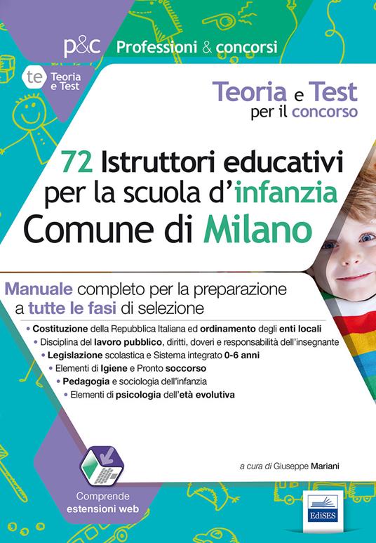 72 istruttori dei servizi educativi per la scuola dell'infanzia nel Comune di Milano - G. Mariani - copertina