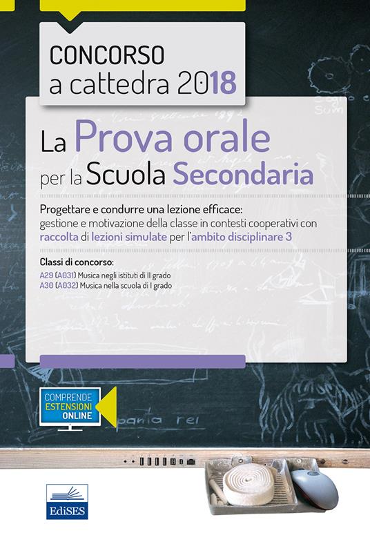 CC 4/36 la prova orale per la scuola secondaria. Ambito 3. Con espansione online - C. De Simone - copertina