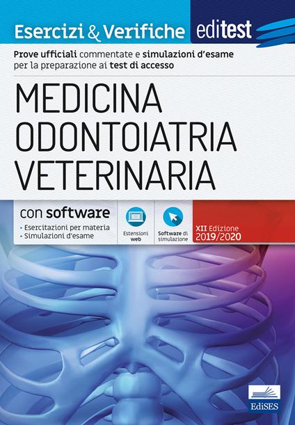 EdiTEST. Medicina, odontoiatria, veterinaria. Esercizi & verifiche. Con software di simulazione - copertina