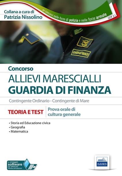 Concorso allievi marescialli Guardia di Finanza. Prova orale di cultura generale. Teoria e test - copertina