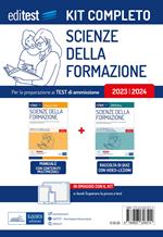 Kit completo EdiTEST test ammissione Scienze della formazione. Rivolto a tutti i candidati agli esami di ammissione in Scienze della formazione primaria e in Scienze dell'educazione e della formazione. Con software di simulazione