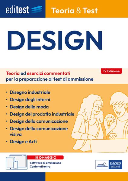 EdiTEST. Design. Teoria ed esercizi commentati per la preparazione ai test di ammissione. Con software di simulazione - copertina