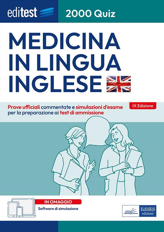 EdiTEST. Medicina in lingua inglese. Prove ufficiali. Con software di simulazione online - copertina