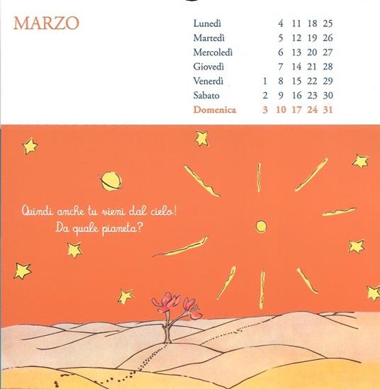 Il Piccolo Principe. Calendario con cartoline 2019 - 3