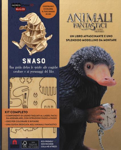 Snaso. Animali fantastici e dove trovarli. Una guida dietro le quinte alle magiche creature e ai personaggi del film. Ediz. a colori. Con gadget - J. K. Rowling,Jody Revenson - copertina