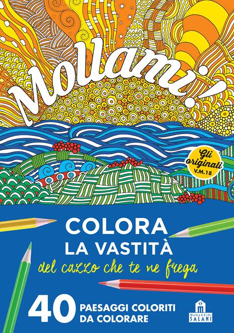 Mollami! Colora la vastità del cazzo che te ne frega. 40 paesaggi coloriti da colorare - copertina