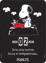 Peanuts. Era una notte... Black. Calendario perpetuo