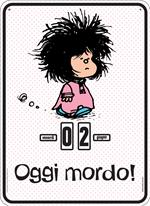 Mafalda. Oggi mordo pink. Calendario perpetuo