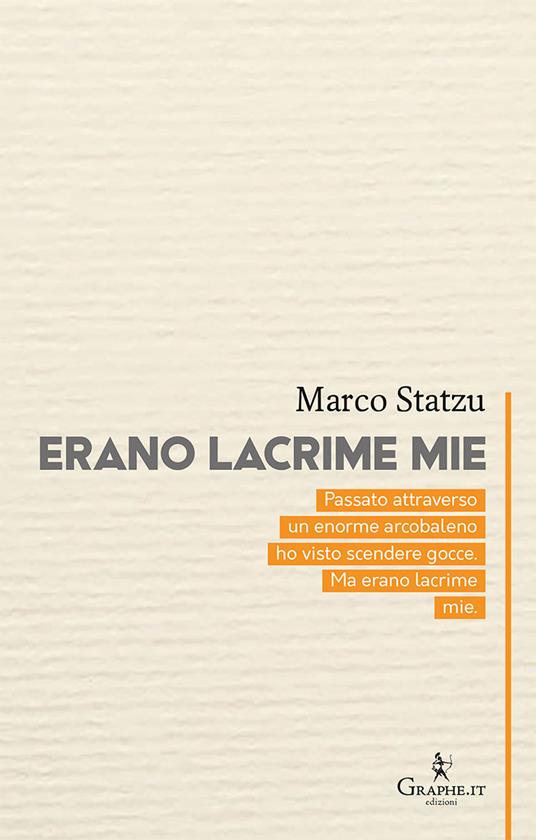 Erano lacrime mie - Marco Statzu - copertina