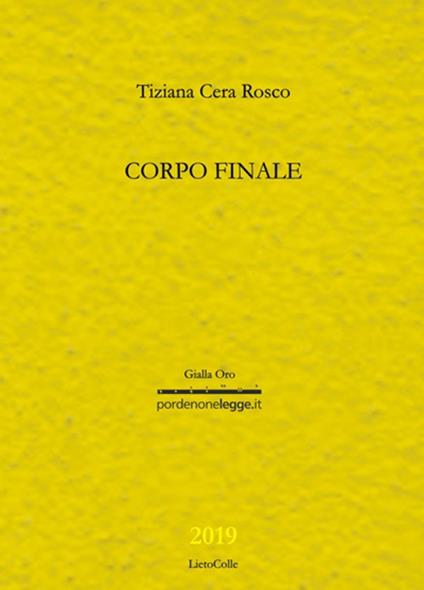 Corpo finale - Tiziana Cera Rosco - copertina